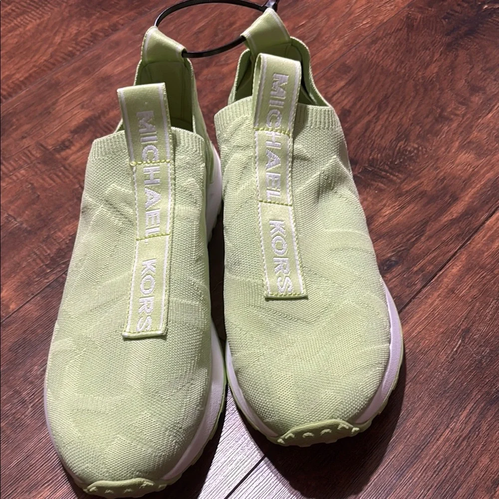 Michael Kors Lime Green Slip-On Sneakers - Picture 1 of 1